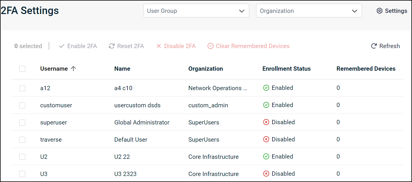 2FA-settings